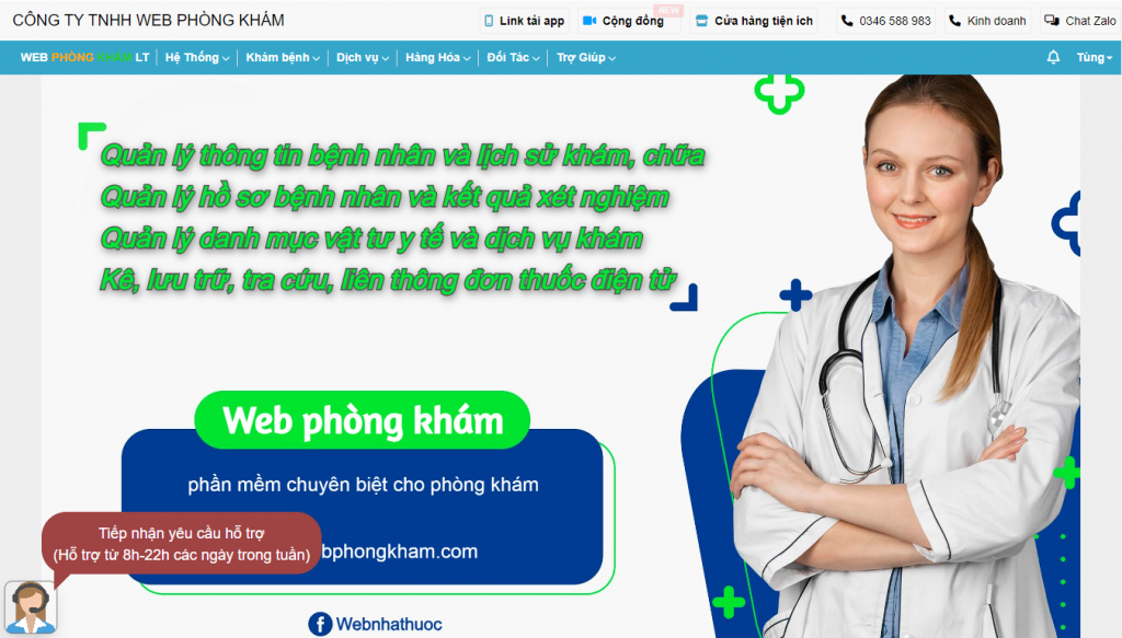 phần mềm kê đơn thuốc điện tử webphongkham
